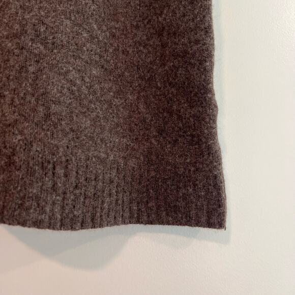 Madewell Women's Wool Cropped Sweater Tank Dark Brown Size XL - Picture 2 of 9